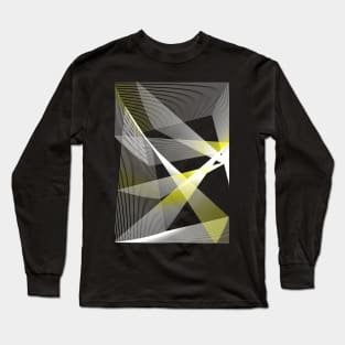 Geometric lineart abstract minimal Long Sleeve T-Shirt